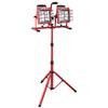 1600W Twin Head 2-in-1 Portable Work Light, Red and Black Finish