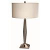 Pure 2 Light Brushed Steel Table Lamp