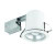 90056 5 Inch CFL Recessed Lighting Kit, Open Kit with White Finish and Chrome Reflector
