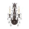 Timeless Elegance Collection 2-Light Wall Sconce in Bronze with Crystals