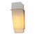 Contemporary Beauty 1 Light Sconce with Matte Opal Glass and Satin Nickel Finish