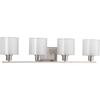 Invite Collection 4-light Brushed Nickel Bath Light