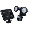 600 Lumen 160 Degree Outdoor Motion Activated Solar Powered Black LED Security Light