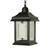 Victoria Series, Black With Etched Glass Panels, Chain Mount