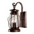 Satin 4 Light Bronze Halogen Outdoor Wall Mount With Clear Glass
