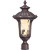 Beaumont  2-Light Mid-Size Post Lantern with Amber Water Glass Finished in Frui2od