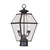Providence 2 Light Bronze Incandescent Post Head with Clear Beveled Glass