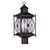Providence 2 Light Bronze Incandescent Post Head with Clear Beveled Glass
