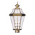 Providence 3 Light Antique Brass Incandescent Post Head with Clear Beveled Glass