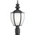 Roman Coach Collection 1 Light Black Fluorescent Post Lantern