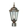 Rust and Beveled Post Top Light