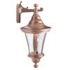 Orion, Downlight Wall Mount, Clear Seeded Globe, Antique Copper