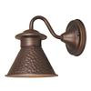Dark Sky Kingston Collection 6 in. 1-Light Outdoor Short Arm Wall Sconce in Antique Copper