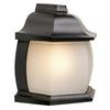 Avenue, Half Wall Mount, Frosted Glass Globe, Black