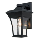Accord, Downlight Wall Mount, Clear Beveled Glass, Black