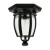 Vintage III Series, Black With Clear Beveled Glass Panels, Ceiling Mount