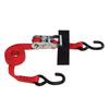 SNAP-LOC S-Hook Strap 1 Inch.X8 Feet.  W/Ratchet, Red (USA)