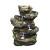 Fountain - 4 Level Log Waterfall with LED lights, 14 Inch H