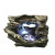 Fountain - Log Waterfall with LED lights, 9.5 Inch H