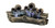 Fountain - 6 Pouring Jugs on Log with LED lights, 24 Inch H