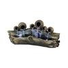 Fountain - 6 Pouring Jugs on Log with LED lights, 24 Inch H