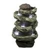 Fountain - Multi-Level Branch with Stone on Top with LED lights, 39.5 Inch H