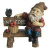 Gustov Gnome on Bench Statue