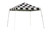 Sport Pop-Up Canopy, 12 x 12, Slant Leg, Checkered Flag Cover with Storage Bag