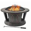 Round Fire Pit Including Cooking Grill - 34 Inch