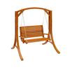 Wood Canyon Cinnamon Brown Stained Patio Swing