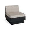 Park Terrace Textured Black Armless Middle Seat