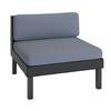 Oakland Patio Middle Seat In Textured Black Weave