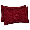 Chili Stitch Floral Lumbar Pillow