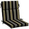 Black Ribbon Stripe High Back Chair