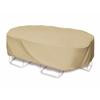 Table/Chat Set Cover,  Khaki - Oval/Rectangular 110 Inches