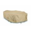 Table/Chat Set Cover,  Khaki - Oval/Rectangular 144 Inches