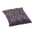 Kitten Large Pillow Chocolate base and mutlicolor pattern
