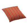 Joey Large Pillow Brown and Clay wide stripe