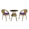 3 PC Bistro Set With Cushions
