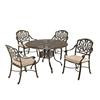 Floral Blossom Taupe 5PC Dining Set
