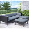 Oakland 5 Pc Sofa With Chaise Lounge Patio Set