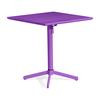 Big Wave Folding Square Table Purple