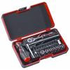 Smart II Set with 2 components handle: screwdriver and T-handle in one. 29 Pieces in StrongBox