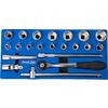 1/2 Inch Socket and Driver Set - 21 Pieces SAE