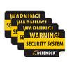 4 Pack of Window Warning Stickers