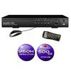 SLD257 4 CH 960H Resolution DVR with 500GB HDD, Internet, Smartphone Monitoring, E-mail, & Text Alerts