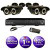 4 CH 960H DVR Surveillance System with 500GB HD, (4) 800TVL IR Bullet Cameras