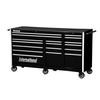 75 Inch. Professional Series 17 Drawer Deep Tool Cabinet, Black