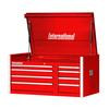 42 Inch. Professional Series 8 Drawer, Extra Deep Top Chest, Red