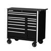 42 Inch. Professional Series  13 Drawer Extra Deep Cabinet, Black